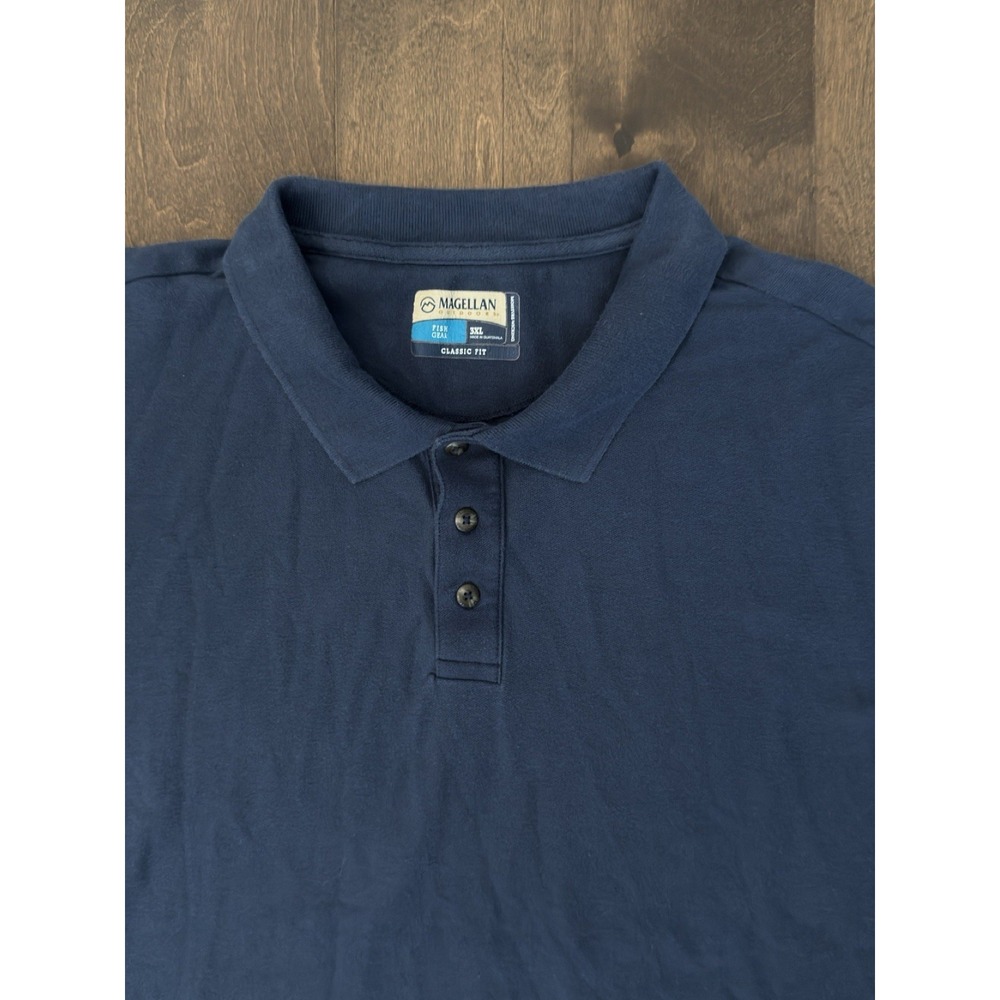 Magellan Outdoors Lot Of 2 Polo Shirt Mens Size‎ 3XL Blue/Grey Moisture Wicking - Picture 10 of 15